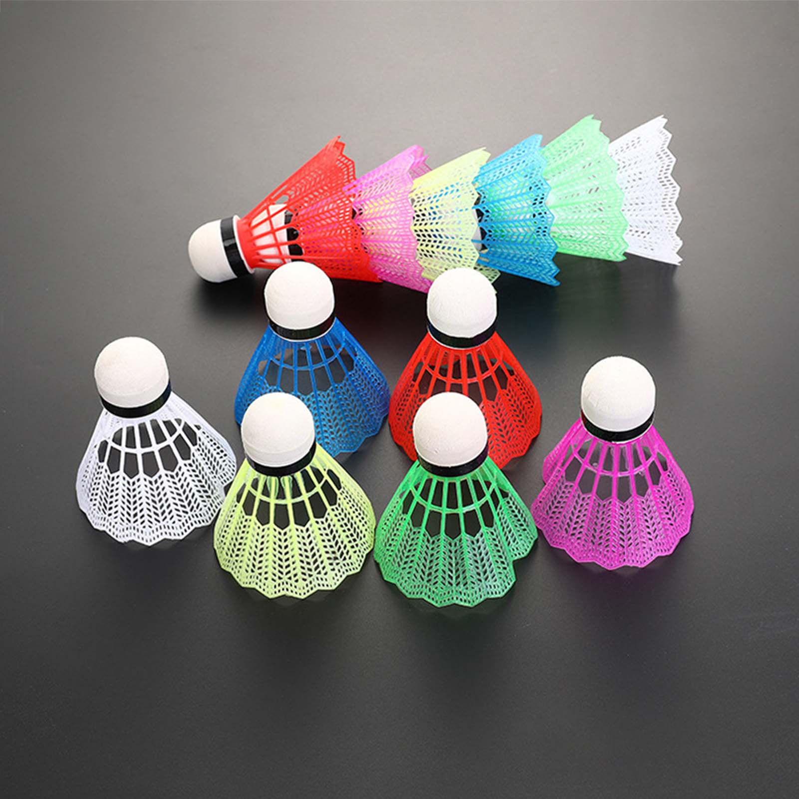 Badminton Fun Game - 12 Buah Kok Bulu Tangkis Plastik
