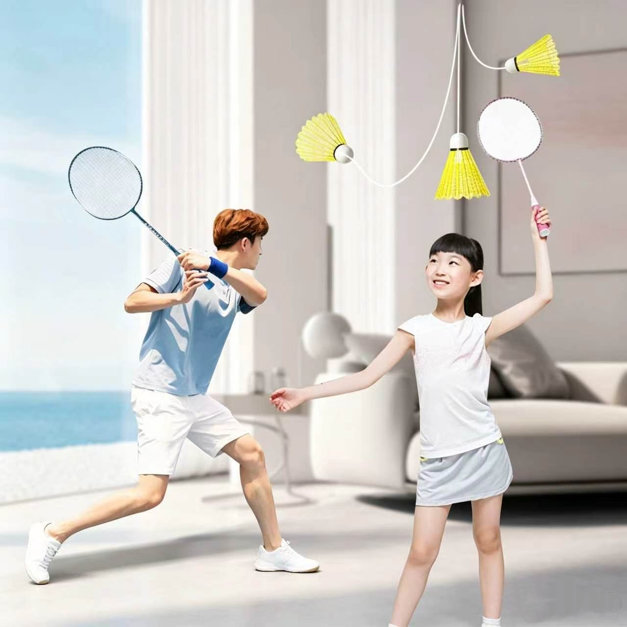 Badminton Counter - 3Pcs Set Badminton Elastis dengan 1