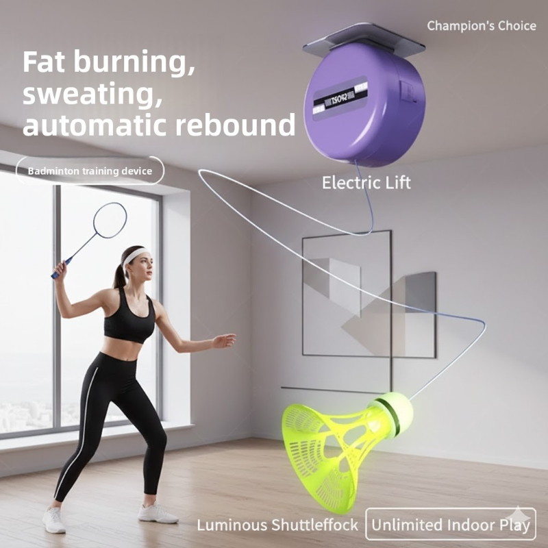 Badminton Counter - Alat latihan bulu tangkis tunggal, rebound