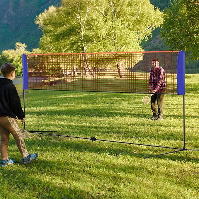 Jaring Bulu Tangkis Portabel U - Badminton Area ulasan dan harga