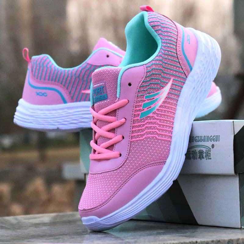 Sepatu sol datar wanita, sneak - Badminton Korea ulasan dan harga