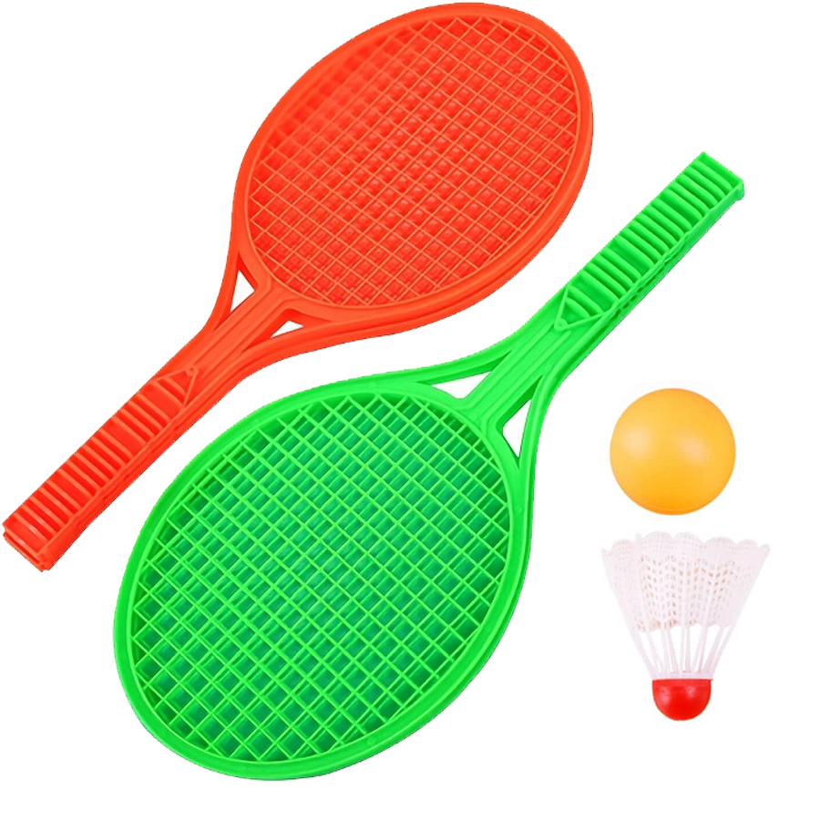 4 Buah/Set Set Raket Tenis Mej - Badminton Fun Game ulasan dan harga
