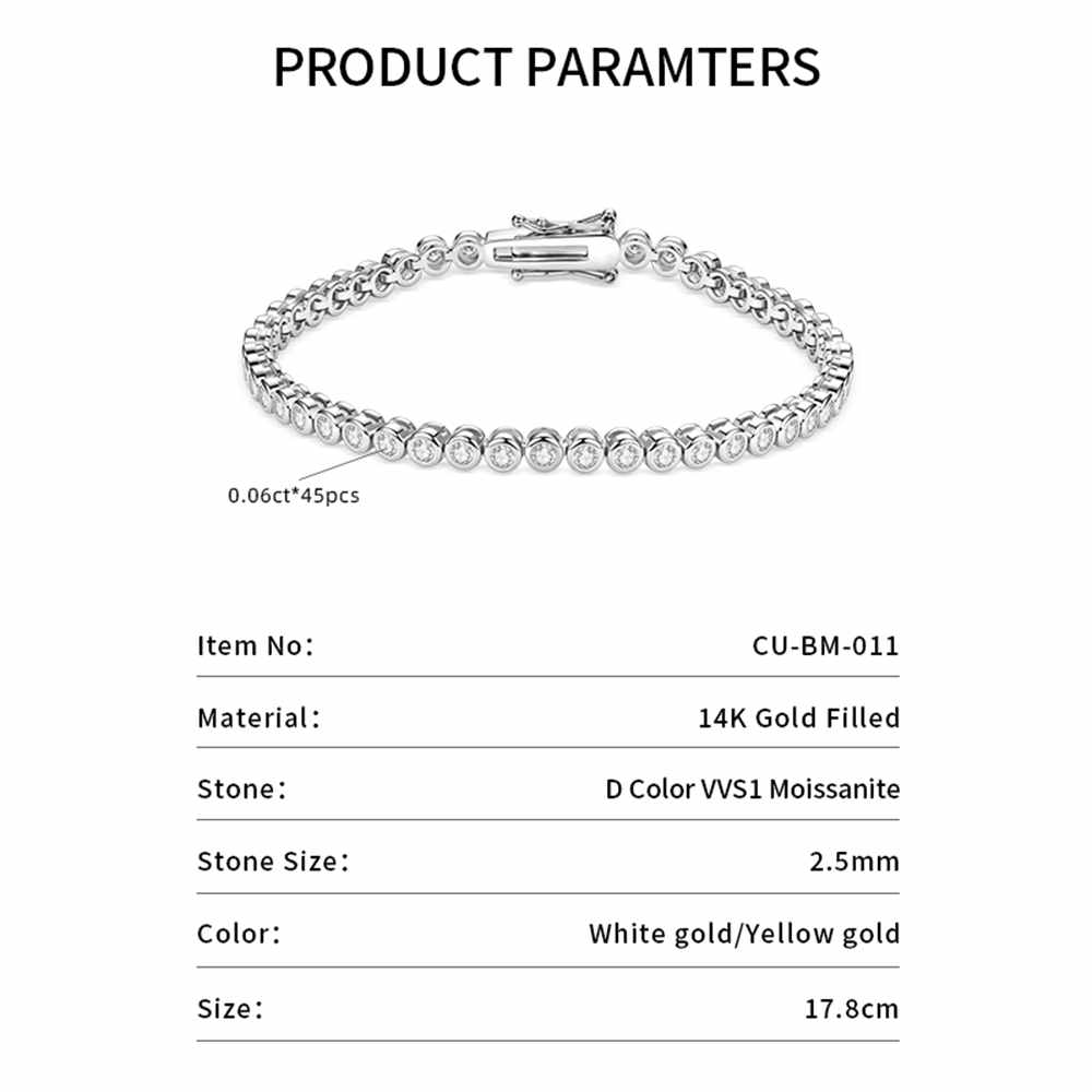 Lnkry Gelang Tenis Moissanite  - Badminton Korea ulasan dan harga